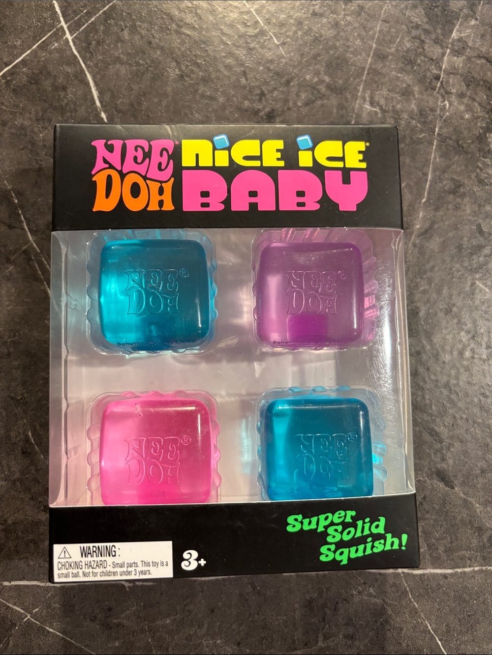 Nice Ice Baby Squish Toy Pack - Pink, Purple & Blue